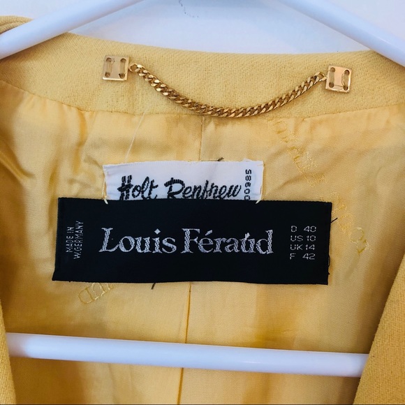 vintage Holt Renfrew boxy yellow blazer - Picture 6 of 8